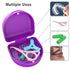 BVN Orthodontic Retainer Case - Slim Dental Case for Braces, Mouth Guard, Denture, and Teeth Aligner (Purple)
