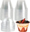 KKONHII 50 Pack Disposable Dessert Cups, Clear Plastic Cups with Lids, 7oz Mini