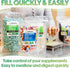 XPRS Nutra Size 0 Empty Capsules - 100 Clear Vegan Capsules for DIY Vegetable Capsule Filling