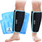 REVIX XL Shin Splint Ice Pack for Injuries, Reusable Gel Cold Pack for Calf Leg Pain Relief (Set of 2)