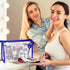 Meetory 10 Pcs Clear Waterproof Cosmetic Bag with Zipper - PVC Transparent Plastic Makeup Organizing Bags