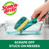 Scotch-Brite Heavy Duty Advanced Soap Control Dishwand Kit, Includes 1 Wand & 5 Refill Pads, Control Soap with a Button