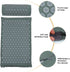 Set 2pcs Acupoint Massage Mat Pillow with Carry Bag Body Massaging Mat for Relaxation Acupuncture Therapy for Back