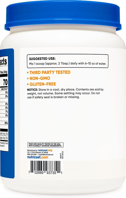 Nutricost Dextrose Powder 2 LBS - Non-GMO, Gluten Free