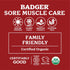 Badger Ginger Massage Oil, 100% Organic, 4 fl oz Glass Bottle, w/Arnica Oil & Cayenne for Deep Tissue Relief