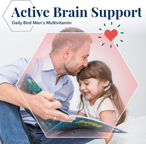 Best Nest Wellness Men's Multi Plus - Daily Multivitamin for Brain & Energy Health Support - 30 Caplets