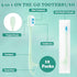 5-in-1 Travel Toothbrush Set - Prepasted Mini Toothbrushes with Toothpaste, Tongue Scrapers, Floss, Pick, Mint, 12 Pack