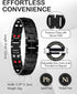 Feraco Magnetic Bracelets for Men: Titanium Steel with Double Rows and Effective 4 Elements Stones