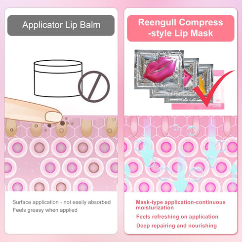 30 PCS Collagen Lip Masks Sheet for Dry Lips, Gel Mask Pack for Moisturizing and Lightening Lip Lines