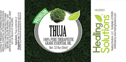 Healing Solutions 10ml Oils - Thuja Essential Oil, 0.33 Fluid Ounces