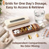 WMuxvia 3 Mini Travel Pill Case Compartment, Airtight Food Grade ABS Pill Organizer, Portable Daily Pill Box