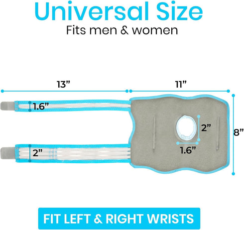 Arctic Flex Wrist Ice Pack Wrap - Hot & Cold Therapy Brace for Pain Relief, Adjustable Straps for Compression
