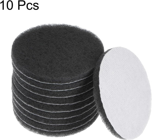 10pcs Drill Power Brush - 5 Inch Tile Scrubber Scouring Pads - Grey Scrubber Pads for Bathroom Kitchen Household
