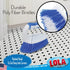 Lola Products Iron Handled Scrubber, Ergonomic Countertop Scrub Brush with Heavy Duty Poly Fiber Bristles