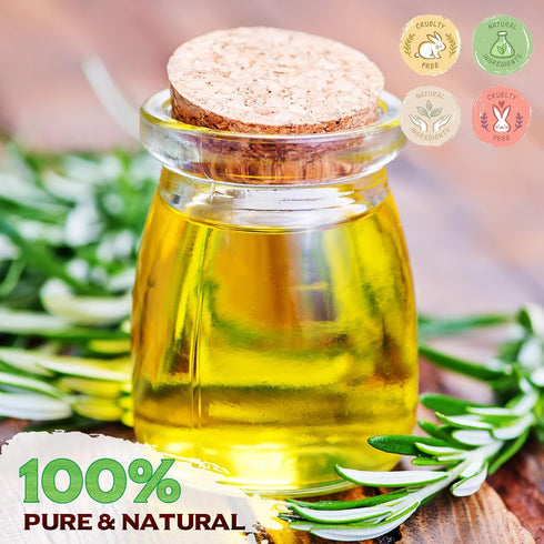 Pure Rosemary Essential Oil 2.02 Fl Oz - Undiluted for Hair Growth, Skin Care & Aromatherapy