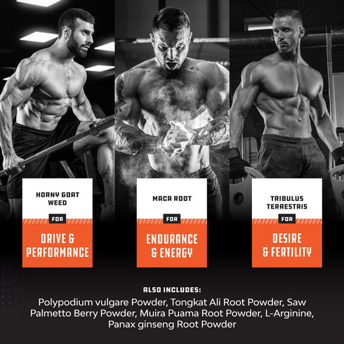 Natural Testosterone Booster for Men: Male Supplement with Estrogen Blocker, Energy Pills for Muscle Builder & Mood
