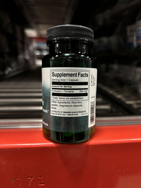 Swanson Amino Acid N-Acetyl L-Tyrosine 350 mg, 60 Capsules