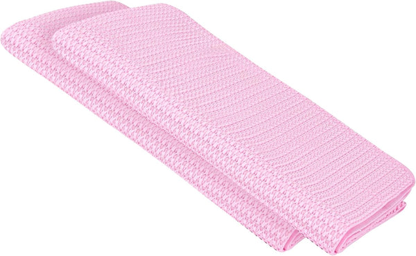 Restaurantware-Clean Tek Professional Cleaning Cloth, 25.2 x 16.9 Inch Reusable Microfiber Towel, Absorbent, Pink