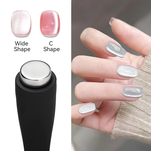MIZHSE Nail Magnet Tool: 5 in 1 Magnetic for Cat Eye Nails, Multi-Function Magnet Stick for Nail Art Design