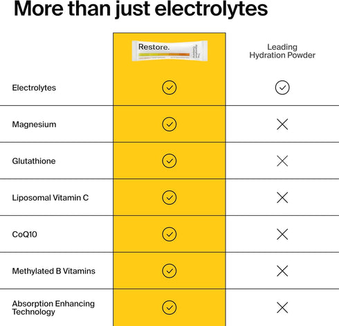 Packets (7 The Absorption Company Electrolyte Powder - Workout Recovery & Hydration Drink Mix with Liposomal