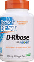 Doctor's Best D-Ribose with Bioenergy Ribose, Vegan Energy Enhancement, 120 Veggie Caps, White (DRB-00193)