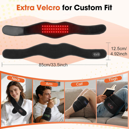 Wrap,3000mAh Cordless Neck Heating Pad for Pain Relief,Electric Heated Neck Battery Heated Neck Brace,Rechargeable Neck