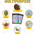 100 PCS Smell Proof Bag - Holographic Packaging Bags for Small Business, Resealable for Food Storage