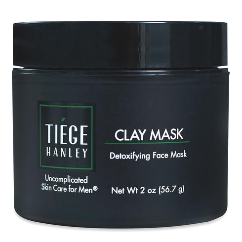 Tiege Hanley Men's Detoxifying Facial Clay Mask, 2 Oz - Deep Pore Cleansing Charcoal Face Mask for Men