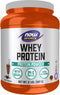 NOW Foods Whey Protein - 24g with BCAAs, Creamy Chocolate Powder, 2-Pound