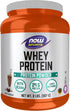NOW Foods Whey Protein - 24g with BCAAs, Creamy Chocolate Powder, 2-Pound