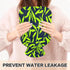 miaozhen 2L Neon Green Leaf Dark Blue hot Water Bottle with Soft Cover Warm Water Bottle for Bed for Menstrual Cramps