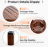 16 Inch Round Bamboo Waterproof Shower Bathroom Stool Chair, Duty Wooden Bath Corner Shaving Legs Bench Seat (Walnut
