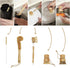 TRESSTONES Set Natural Bamboo Dish Brush with Holder - Eco Friendly Wooden Dish Brush