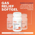 Rugby Ultra Strength Simethicone Gas Relief 180 mg, Maximum Relief for Adults, 60 Softgels (6 Pack)