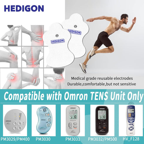 Durable 20PCS Compatible Replacement Pads for Omron TENS Unit, Reusable Pads 10 Pairs Brand: HEDIGON