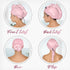 THE PERFECT HAIRCARE Curly Hair Girls Microfiber Plopping Towel Set - Super Absorbent Hair Drying Wrap