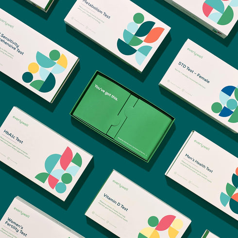 Everlywell Cholesterol and Lipids Test - At-Home Collection Kit for Ages 18+ - Accurate Results from CLIA-Certified Lab
