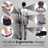 LiBa Back and Neck Massager - Trigger Point Massage Tools for Pain Relief, Handheld Back Neck Shoulder Massager, Black