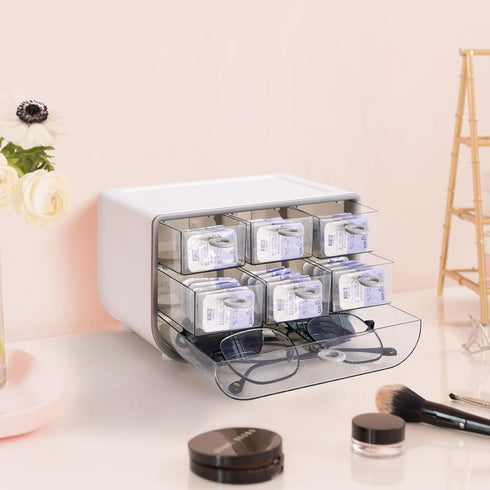 P-100 daily contact lens organizer, Disposable Contact Lens Dispenser, Cute storage Box for All Brands Daily Lens