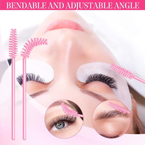 Lash Shampoo for Lash Extensions 60ml Eyelash Extension Cleanser Cleaning Kit with Shampoo Brush & Mascara Brush