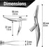 DUROX Splinter Tweezers for Removal, Sharp Pointy Tip for Wood, Metal, Cactus Splinters, Foldable EDC Tool