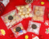 100PACK Self Adhesive Cookie Bags, Cellophane Treat Bags for Gift Giving with Stickers (White Polka Dot)