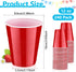 PLMMOUT 240 Pack Cups,12 oz Red Plastic Shot Cups, Disposable Party Cup, Red Plastic Drinking Cup for Wedding Picnics
