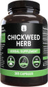 PURE ORIGINAL INGREDIENTS Chickweed Herb, 365 Capsules, No Fillers, Always Pure, Lab Verified