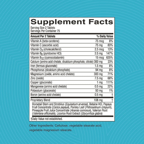Nature's Sunshine Skeletal Strength, 150 Tablets, Bone Health Supplements with Calcium, Magnesium, Vitamin D