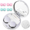Contact Lens Case Portable Travel Box with Mirror, Tweezers, Remover Tool & Solution Bottle