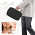 Yarwo Portable Makeup Brushes Bag for Brushes (up to 9.4") and Cosmetic Essentials, Black (BAG ONLY, PATENTED DESIGN)