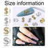 SILPECWEE 20pcs Alloy Money Dollar Nail Charms, 3D Silver & Gold Dollar Sign Rhinestones Nail Art Charms for Women Nail