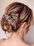 JAKAWIN Rhinestone Wedding Hair Pins Silver Bridal Crystal Jewelry Accessories for Women HP130 (Silver)