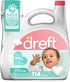 Dreft Stage 2 Active Baby Liquid Laundry Detergent, Hypoallergenic, Helps Remove 99% of Baby Food Stains, 114 Loads